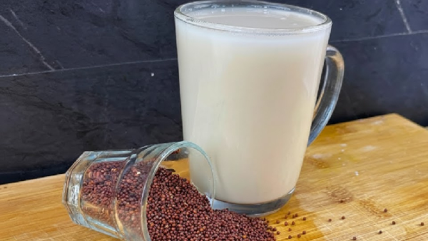 Ragi Milk Recipe in Telugu Refreshing Summer Drink for Instant Energy