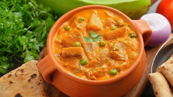 Best Combo for Chapathi and Puri s Tasty Banana Peas Kurma Recipe in Telugu