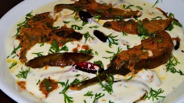 Cooling For The Stomach Tasty For The Mouth How to Make Curd Brinjal Gravy Recipe in Telugu