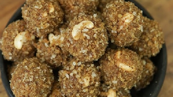 Healthy Tasty and Easy How to Make Jaggery Coconut Laddu at Home Recipe in Telugu