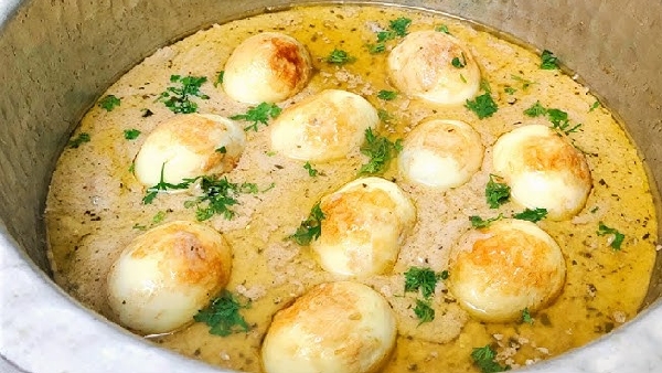 Mughlai Egg Curry Recipe in Telugu How To Make Rich Creamy and Mouth atering Mughlai Anda Curry