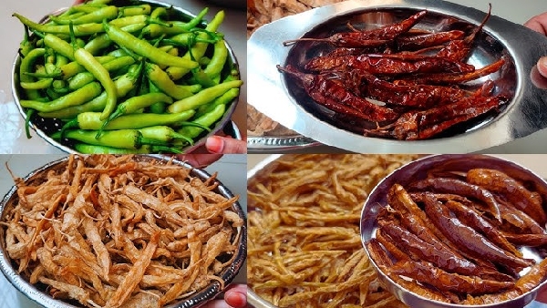 Summer Special Crunchy Spicy and Tangy Traditional Challa Mirapakayalu Recipe in Telugu