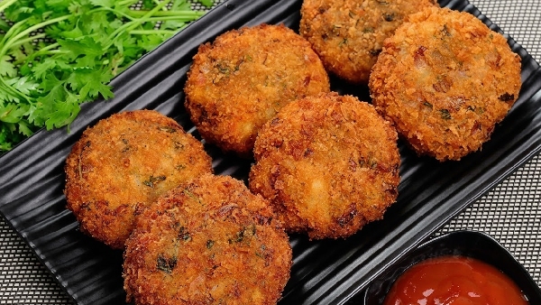 No Oil Full Taste Delicious Crispy Non Fried Potato Cutlets You Must Try Recipe in Telugu