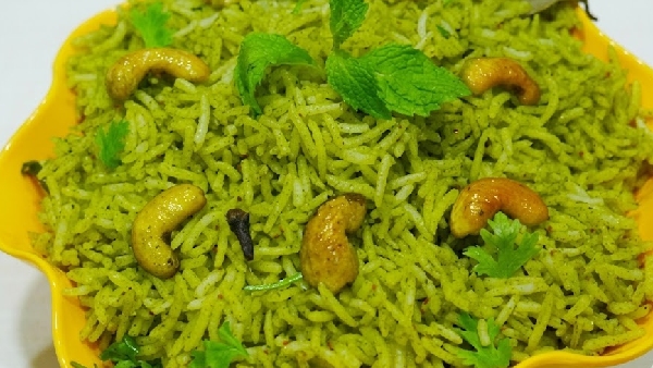 Got Leftover Rice Turn It Into Restaurant Style Pudina Rice Healthy Breakfast Recipe in Telugu