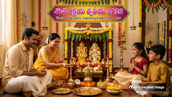 Happy Akshaya Tritiya 2026 Top Wishes Quotes and WhatsApp Statuses to Share in Telugu