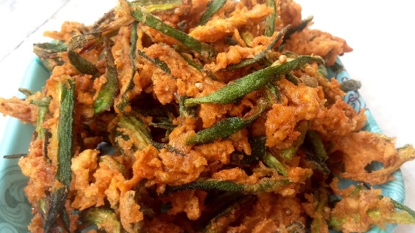 Crispy Bendakaya Pakoda The Perfect Summer Evening Snack Recipe in Telugu