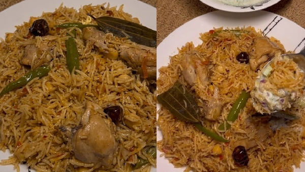 Bored of Routine Biryani Try This Epic Chicken Chana Pulao Recipe in Telugu