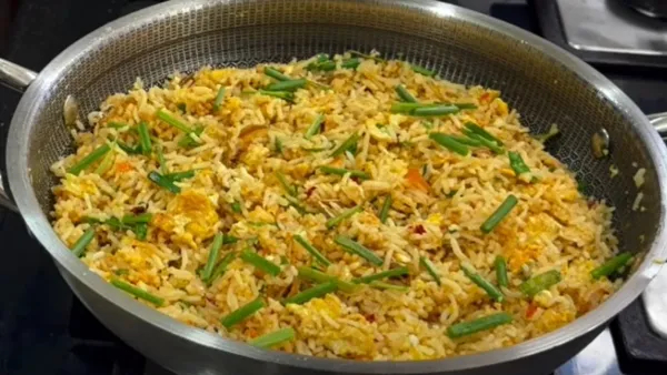 Leftover Rice Magic Make This Spicy Indonesian Village Style Rice Recipe in Telugu