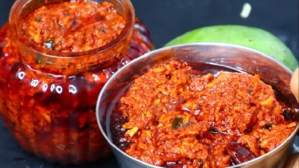10 Minute Andhra Style Grated Mango Pickle A Mouth Watering Summer Special Recipe in Telugu