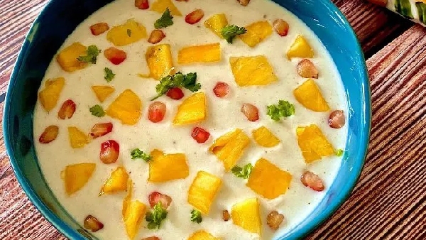 Pineapple Raita Recipe in Telugu The Perfect Cool Side Dish for Your Spicy Biryani