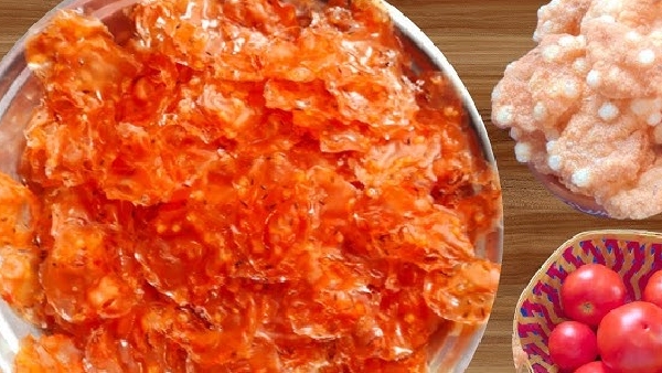 Summer Traditions How to Make Crispy Tomato Vadiyalu at Home Recipe in Telugu