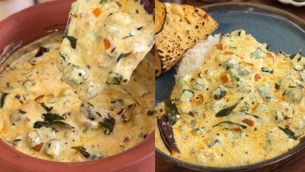 10 Minute Bendakaya Perugu Pachadi Crispy Bhindi Raita Recipe in Telugu
