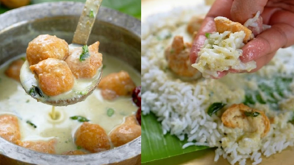 Fluffy Bondas Soaked in Spiced Majjiga Pulusu A South Indian Delight You Must Try Recipe in Telugu
