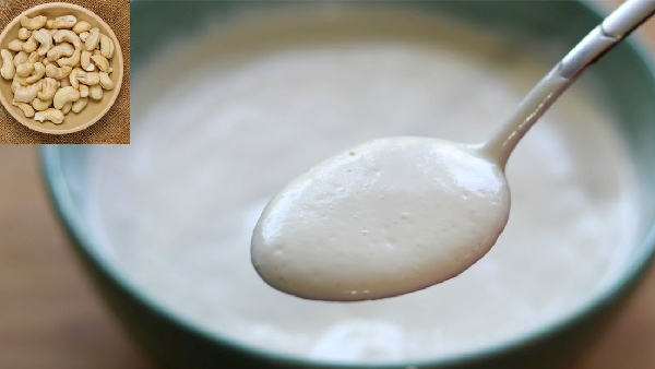 How to Make Thick Creamy Cashew Cur at Home Without a Drop of Milk Recipe in Telugu How to Make Thick Creamy Cashew Cur at Home Without a Drop of Milk Recipe in Telugu