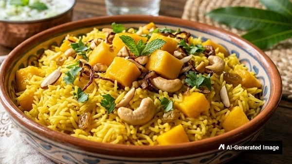 Summer Special Have You Ever Tried the Sweet Aromatic Mango Pulao Recipe in Telugu