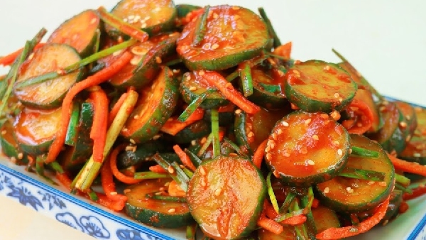 Spicy Crunchy And Healthy Korean Cucumber Kimchi Recipe in Telugu