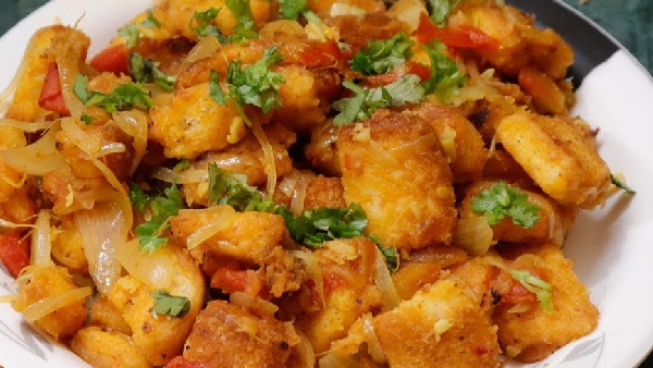 Got Leftover Bread Turn It Into a Mouth Watering Bread Upma Recipe in Telugu