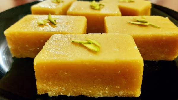 Sweet Shop Style Cashew Mysore Pak Recipe in Telugu Perfect Soft and Flavourful
