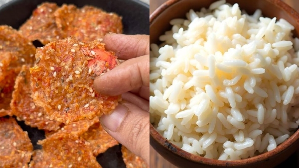 Don t Throw Away Leftover Rice Make These Crispy Vadiyalu Instead Recipe in Telugu