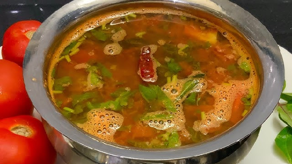 Ultimate Summer Comfort Food Authentic South Indian Tomato Rasam Recipe in Telugu