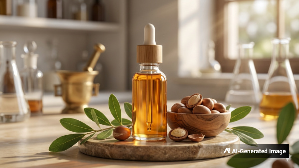 argan castor oil and aloe vera gel for thicker eyebrows naturally in telugu