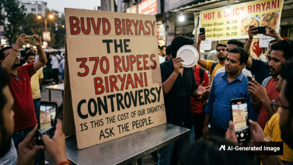 Rs 370 biryani date controversy going viral in social media Rs 370 biryani date controversy going viral in social media