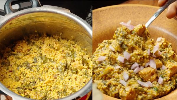 how to make andu korrala palak rice for weight loss and good health