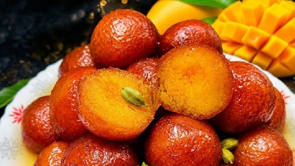 Mango Gulab Jamun Recipe in Telugu Make Yummy and Delicious Summer Sweet at Home