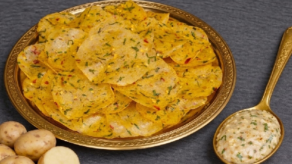 Atukulu aloo appadalu Recipe in Telugu Make Crispy Papads Easily with Poha and Potato