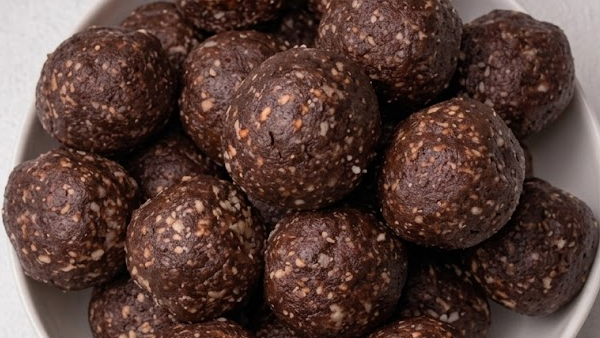 Chocolate Protein Ladoo No Sugar No Jagegry Calcium Iron Rich Laddu at Home Recipe in Telugu