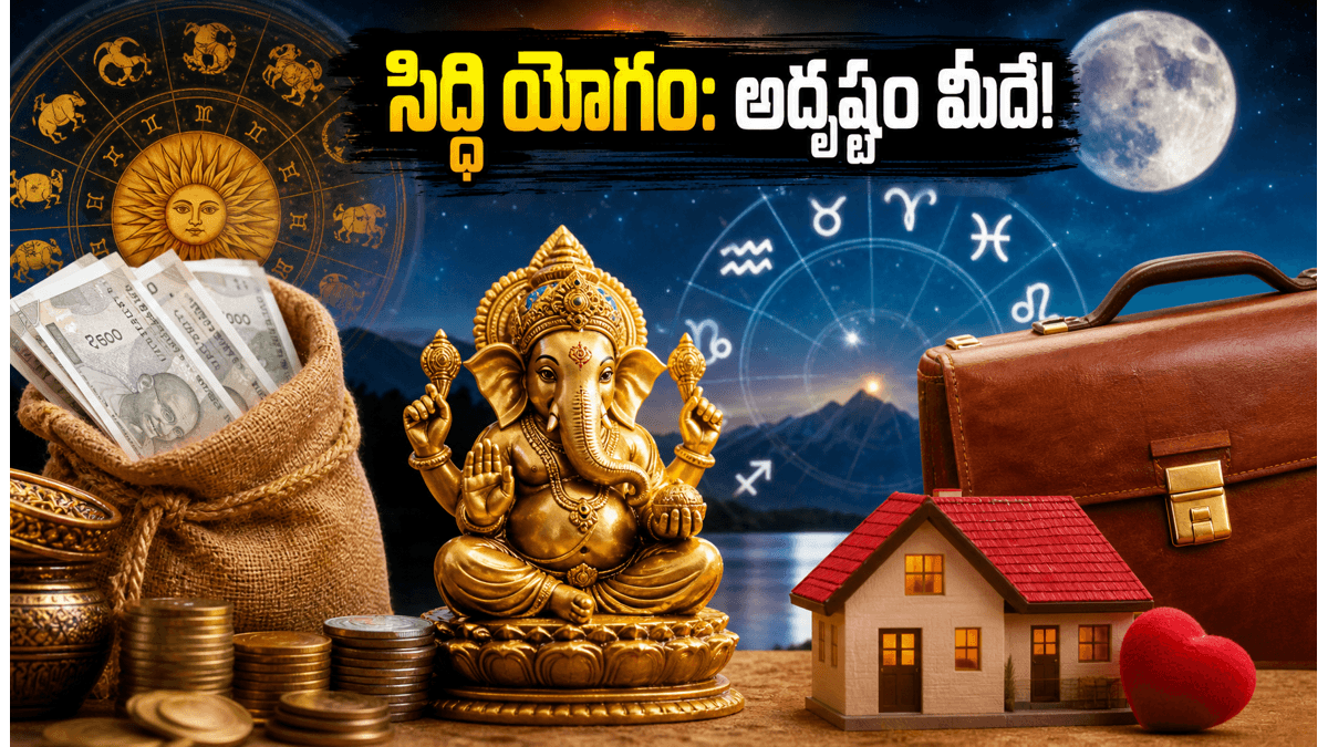 ఈరోజు సిద్ధి యోగం: ఈ రాశుల వారికి అదృష్టం, ఆర్థిక లాభాలు ఖాయం!