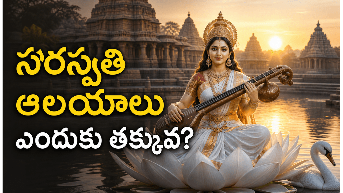 సరస్వతి దేవి దేవాలయాలు ఎందుకు అరుదుగా ఉంటాయి? ఒక విస్మయకరమైన పురాణ కారణం