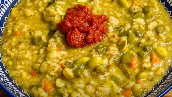 Delicious Fiber Rich Barley Khichdi for Fast Weight Loss Recipe in Telugu