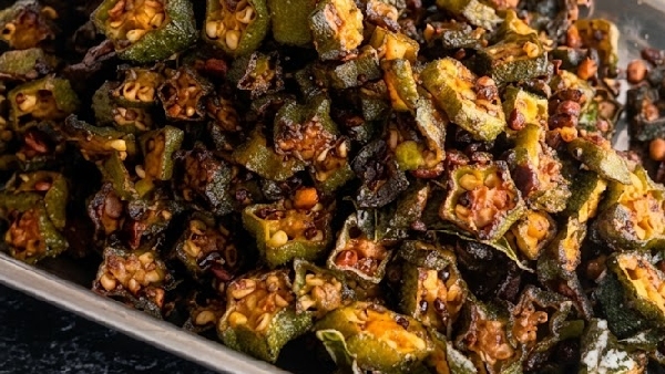 Crispy Okra Roast Recipe in Telugu This Crispy Bendakaya Fry Will Change Your Mind Forever Crispy Okra Roast Recipe in Telugu This Crispy Bendakaya Fry Will Change Your Mind Forever