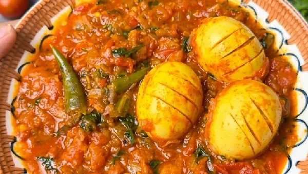 Lip Smacking Tomato Egg Curry Recipe in Telugu Perfect Match for Rice and Chapati