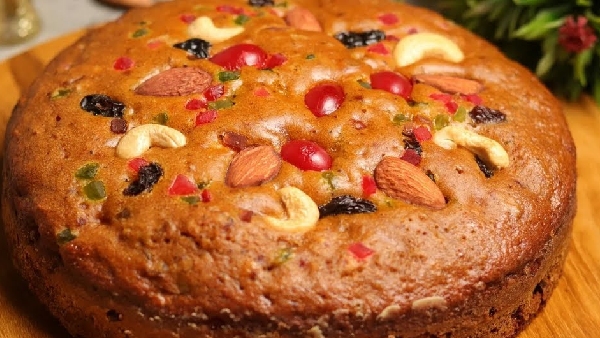 Ultimate Eggless Fruit Cake Recipe in Telugu Soft Spongy and Super Easy to Make at Home