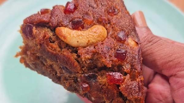 Ultimate Eggless Fruit Cake Recipe in Telugu Soft Spongy and Super Easy to Make at Home