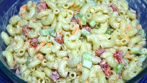 Restaurant Style Creamy Macaroni Salad Make It Easily at Home in Telugu Restaurant Style Creamy Macaroni Salad Make It Easily at Home in Telugu