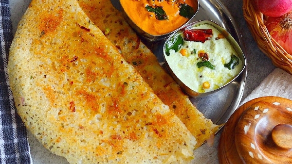 Quick Crispy Delicious Instant Mangalore Ghee Masala Rava Dosa Step by Step Recipe in Telugu