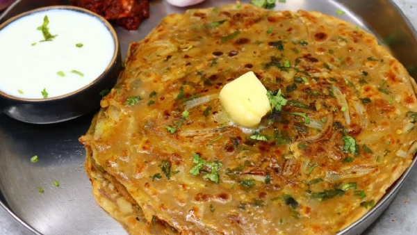 No Veggies at Home Try this Super Soft Onion Paratha for Breakfast or Lunchbox Recipe in Telugu No Veggies at Home Try this Super Soft Onion Paratha for Breakfast or Lunchbox Recipe in Telugu