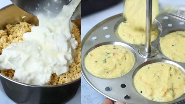 protein full idli with moong dal curd best breakfast for weight loss and children