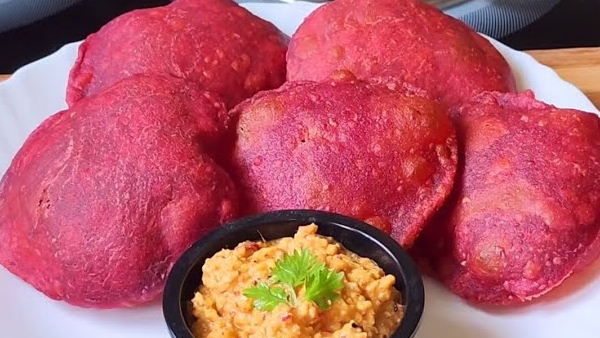 Vibrant Crispy Healthy How to Make Perfect Beetroot Pink Pooris at Home in Telugu Vibrant Crispy Healthy How to Make Perfect Beetroot Pink Pooris at Home in Telugu