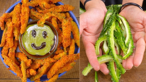 Zero Bitterness 100 Percent Crunch The Ultimate Kakarakaya Fries Recipe in Telugu