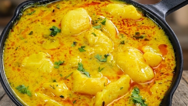 The Perfect Satvik Recipe How to Make Buttermilk Potato Curry Pairs Perfectly with Chapati Rice