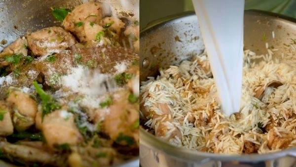 Coconut milk chicken pulao recipe process in telugu for weekend special Coconut milk chicken pulao recipe process in telugu for weekend special