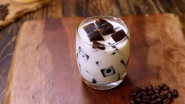 Jelly coffee for dessert or drink after meals prepare at home in easy process Jelly coffee for dessert or drink after meals prepare at home in easy process