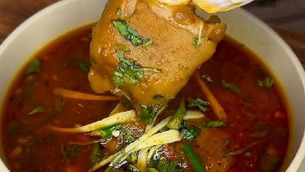Sunday Special Delicious Mutton Paya Curry Recipe in Telugu