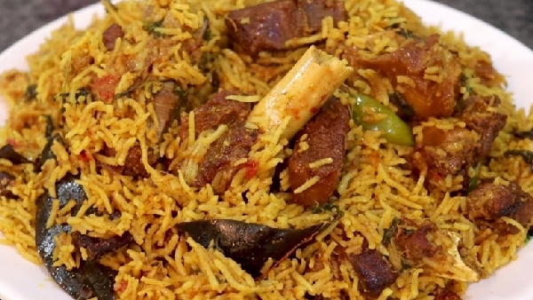 Bored of Regular Biryani Try This Spicy Juicy Mutton Tahari Recipe in Telugu Bored of Regular Biryani Try This Spicy Juicy Mutton Tahari Recipe in Telugu