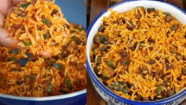 Bendakaya Rice Recipe How to Make Quick Easy and Delicious Oakra Rice at Home in Telugu Bendakaya Rice Recipe How to Make Quick Easy and Delicious Oakra Rice at Home in Telugu