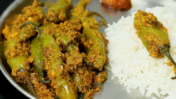 Quick and Super Tasty Pachimirapakaya Vepudu How to Make Pachimirchi Fry at Home in Telugu